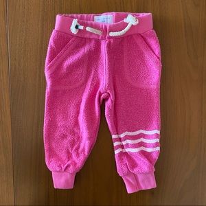 Sol Angeles pink baby sweatpants 3-6 months